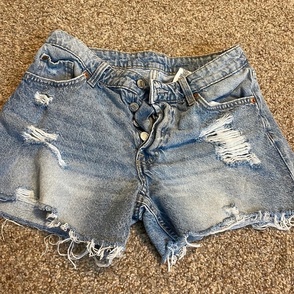 denim shorts